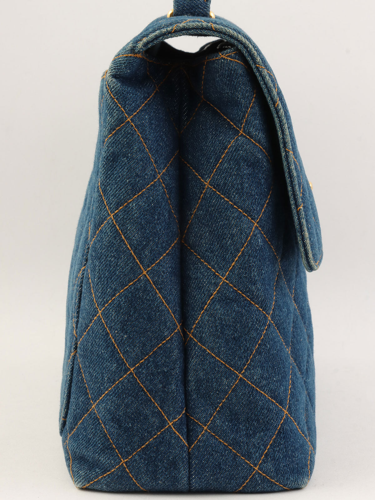 1997 Denim CC Turnlock Handbag, Blue