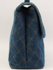 1997 Denim CC Turnlock Handbag, Blue