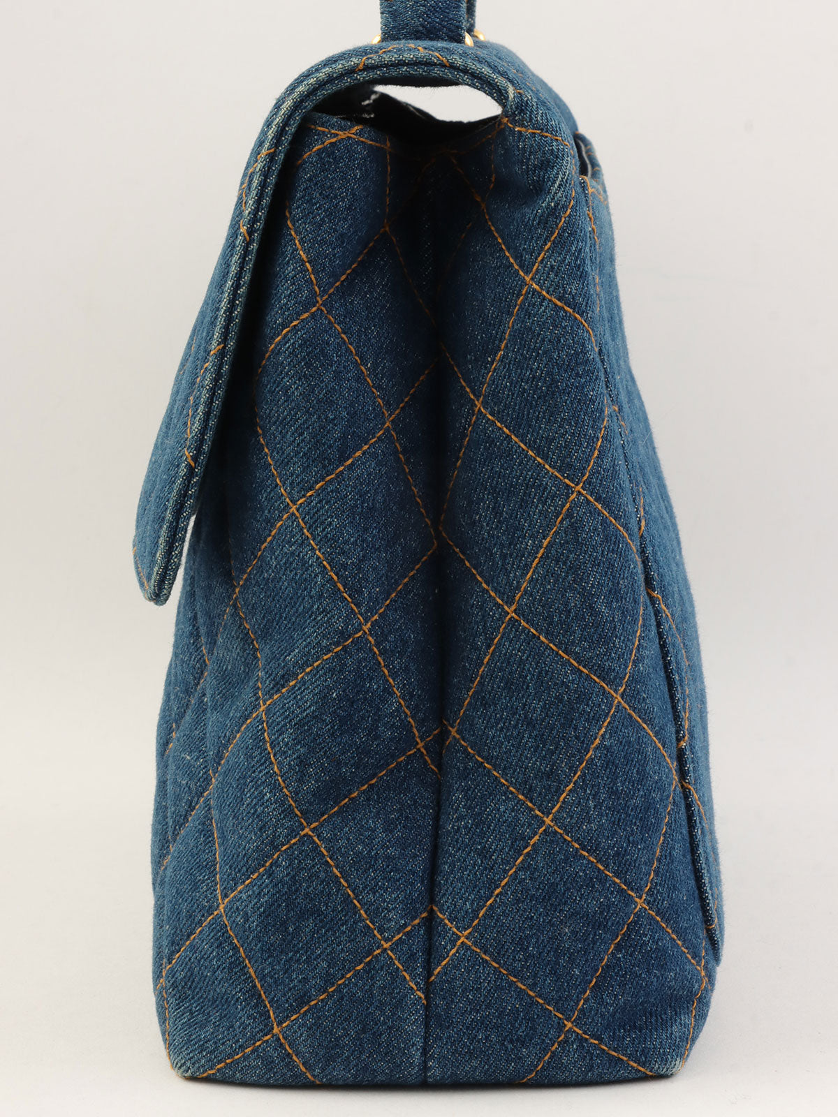 1997 Denim CC Turnlock Handbag, Blue