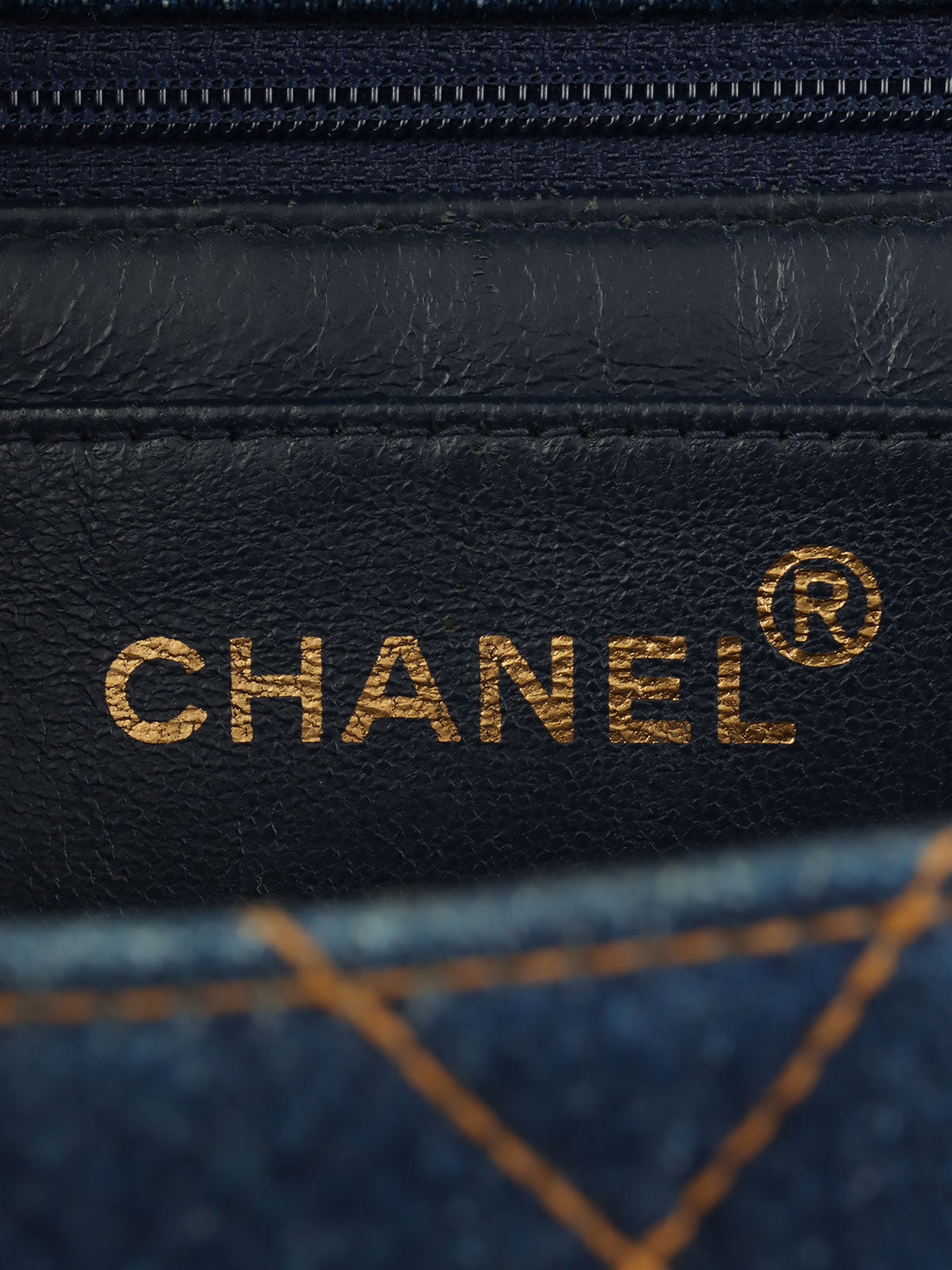 1997 Denim CC Turnlock Handbag, Blue