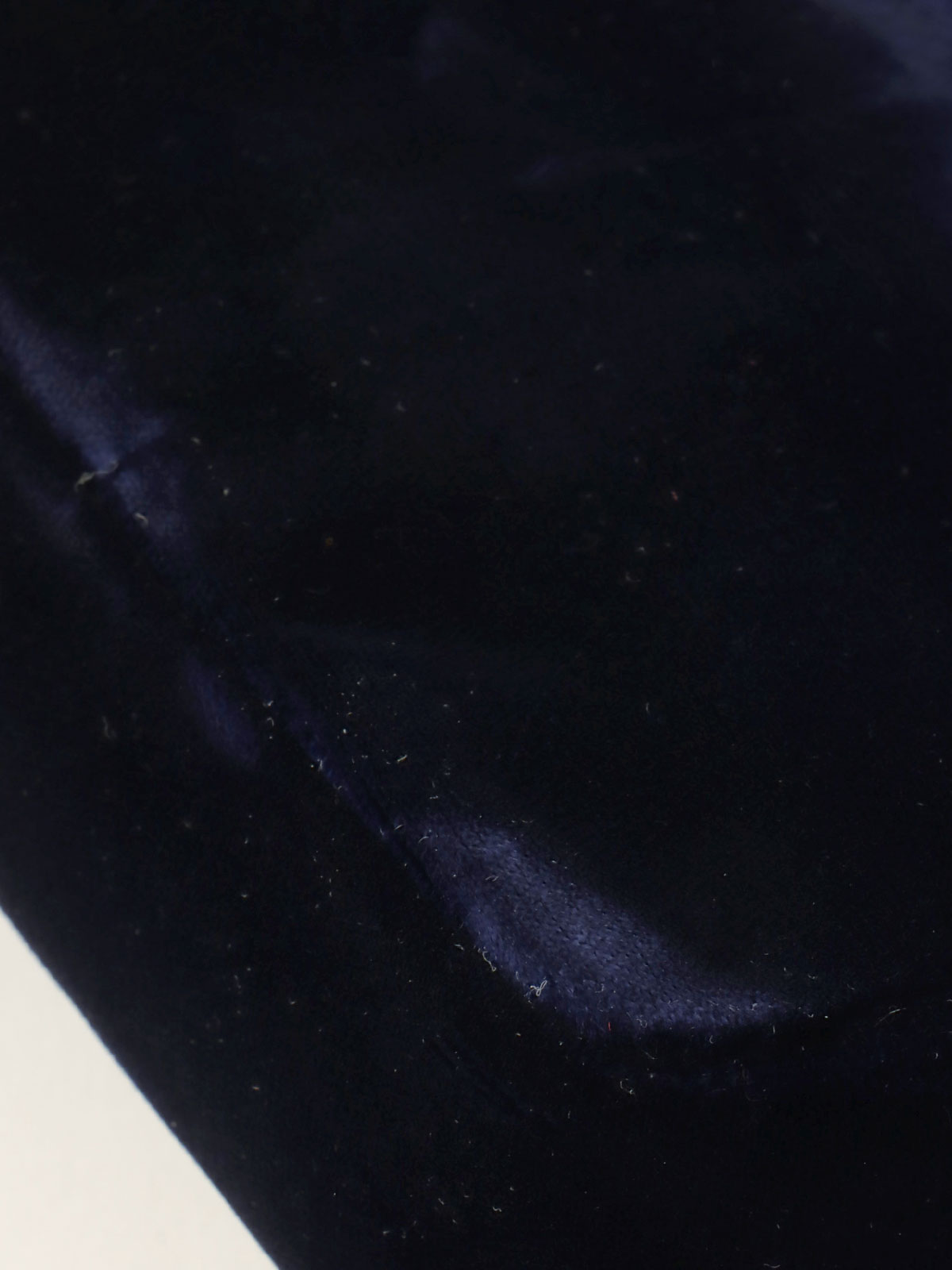 2004 Velvet Chain Design CC Turnlock Shoulder Bag Mini Navy