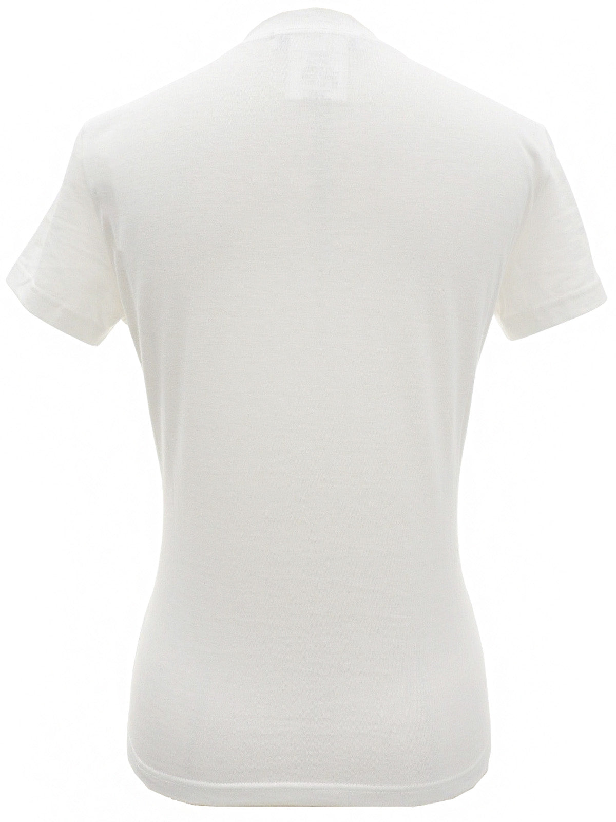 白色/多色动物纹短袖上衣