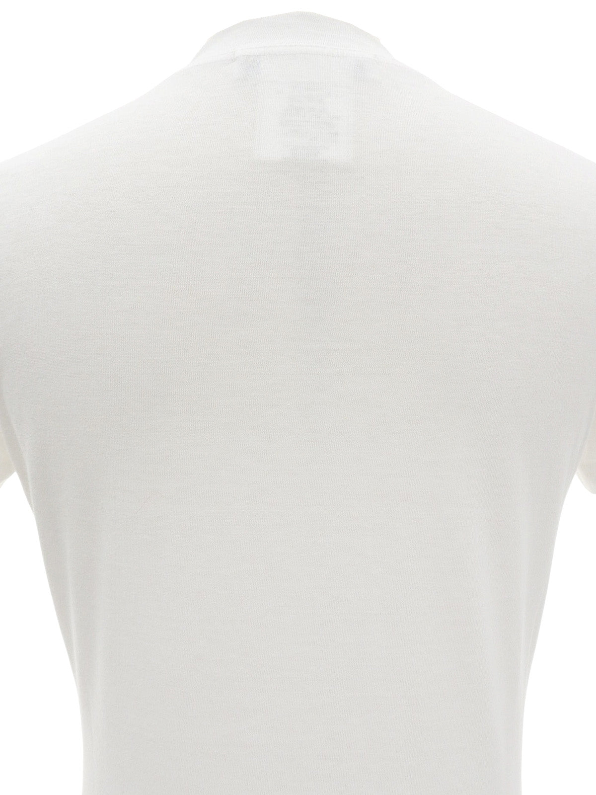 白色/多色动物纹短袖上衣