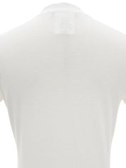 白色/多色动物纹短袖上衣