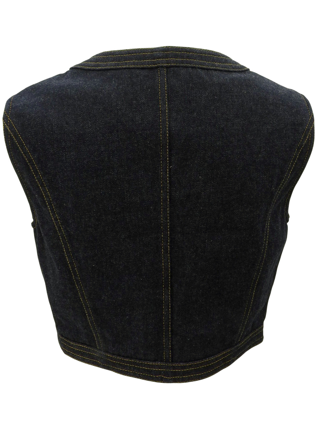 デニムCCマークボタンベスト インディゴ