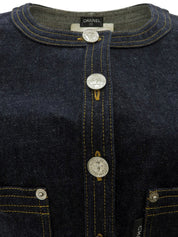 デニムCCマークボタンベスト インディゴ