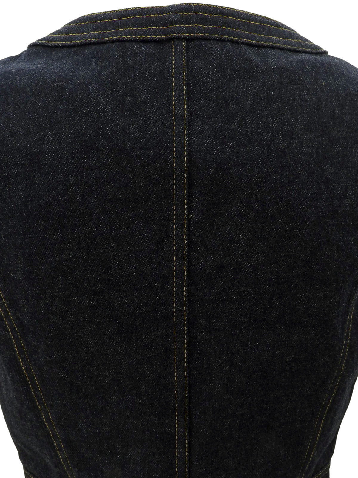 Denim CC Mark Button Vest Indigo