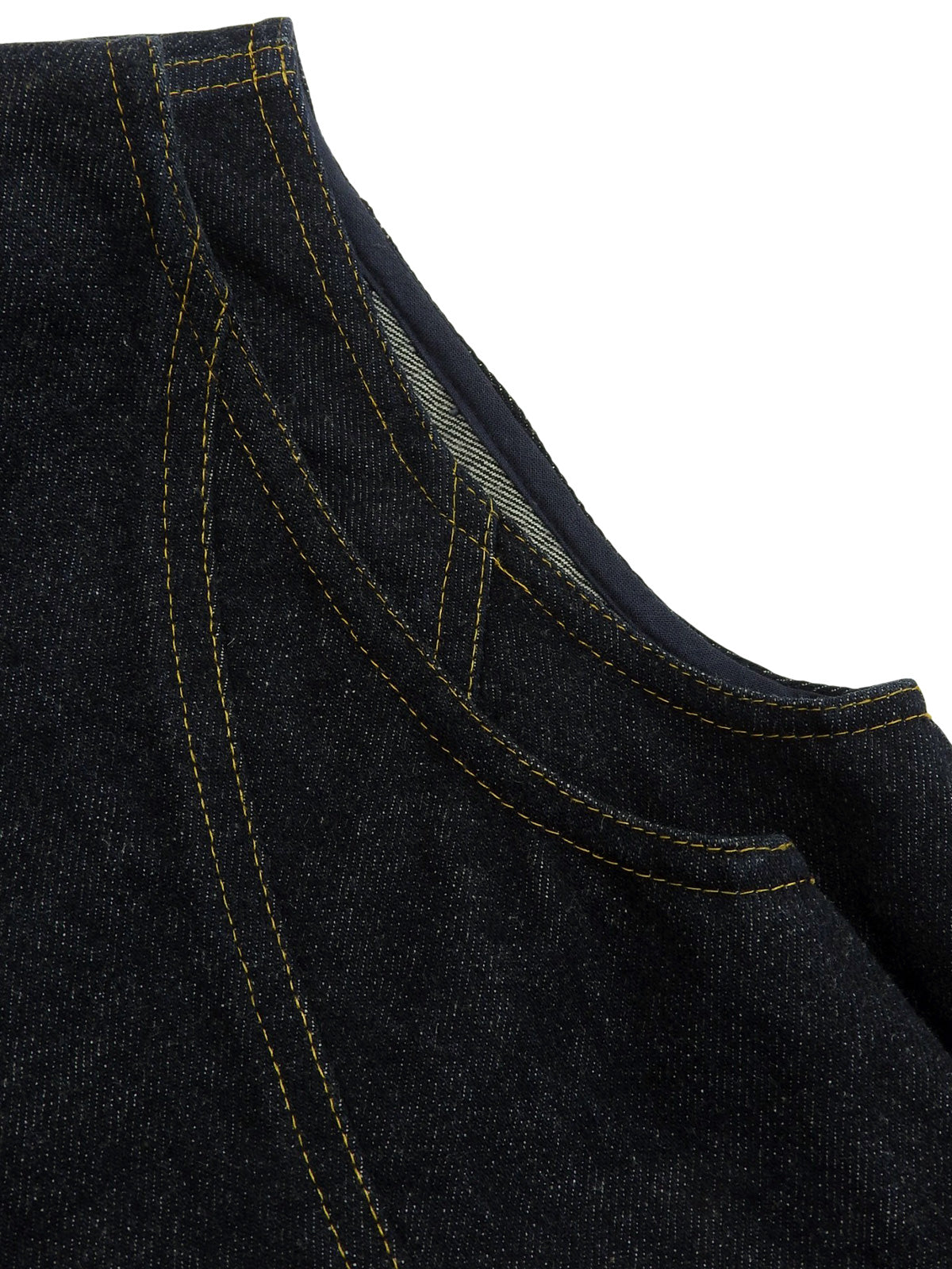 Denim CC Mark Button Vest Indigo