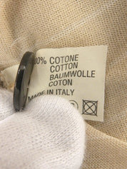 Border Pattern H Logo Embroidered Polo Shirt Beige