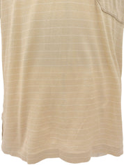 Border Pattern H Logo Embroidered Polo Shirt Beige