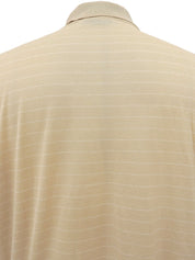 Border Pattern H Logo Embroidered Polo Shirt Beige