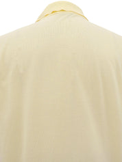 Hロゴ刺繍ポロシャツ クリームイエロー