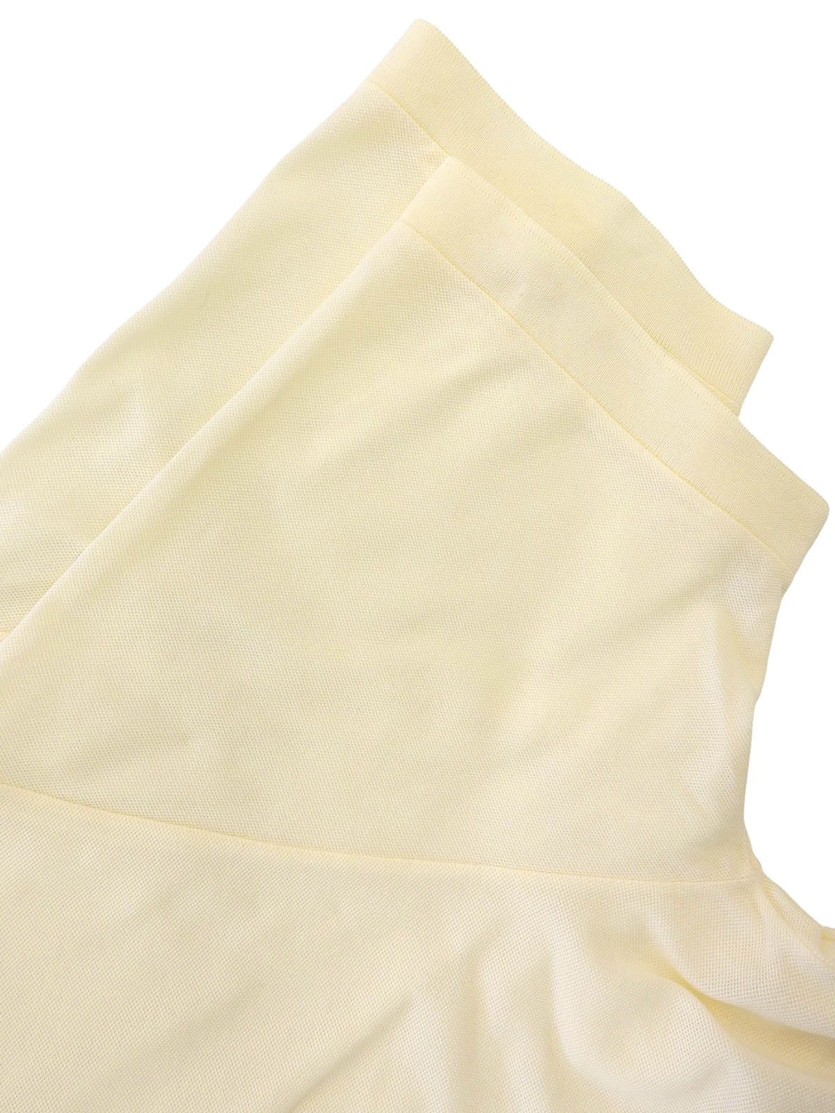 H logo embroidered polo shirt cream yellow