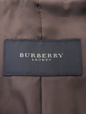 Dark brown leather tailored jacket