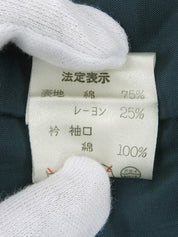 绿色/黑色丝绒格纹套装