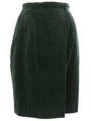 绿色/黑色丝绒格纹套装