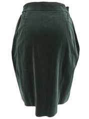 绿色/黑色丝绒格纹套装