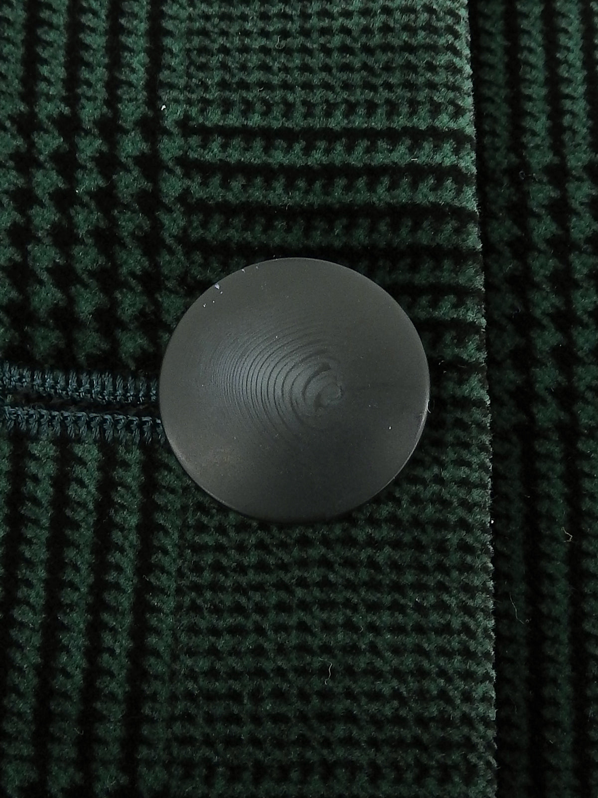 绿色/黑色丝绒格纹套装