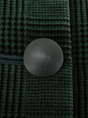 绿色/黑色丝绒格纹套装