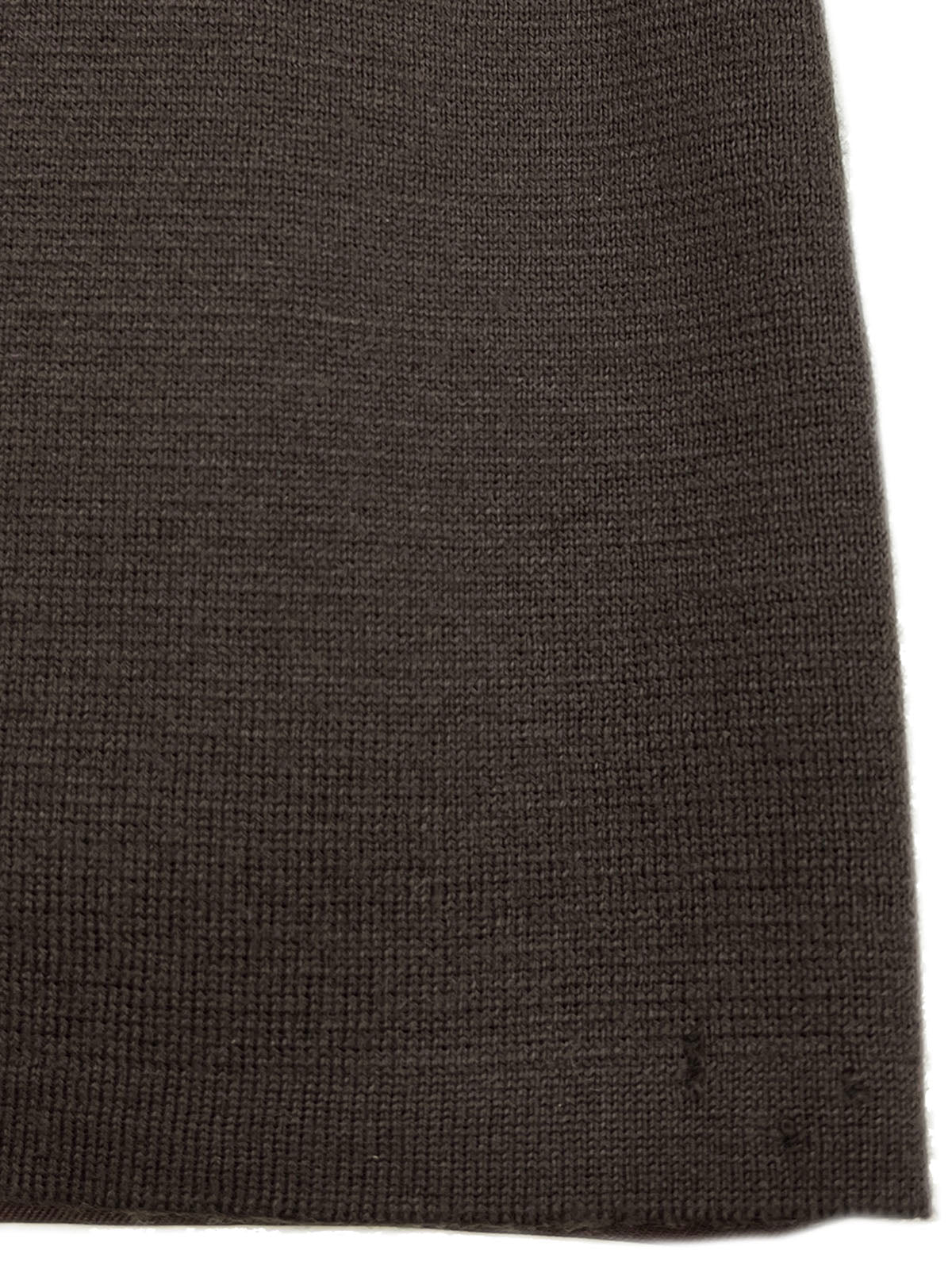Multi-print Long Sleeve Knit Polo Shirt #XL Brown/Yellow