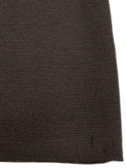 Multi-print Long Sleeve Knit Polo Shirt #XL Brown/Yellow