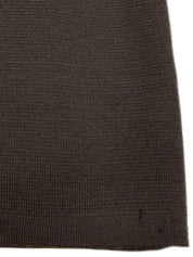 マルチプリント長袖ニットポロシャツ ブラウン/イエロー