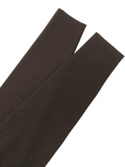 マルチプリント長袖ニットポロシャツ ブラウン/イエロー