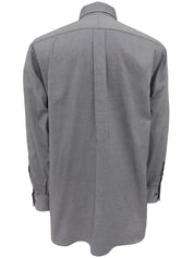 ロゴ刺繍長袖シャツ #Men's M グレー