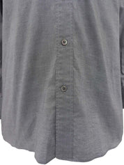 Logo embroidered long sleeve shirt in grey