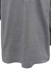 ロゴ刺繍長袖シャツ #Men's M グレー