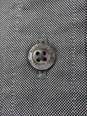 Logo embroidered long sleeve shirt in grey