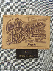 Denim logo button jacket in indigo