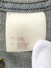 Denim logo button jacket in indigo