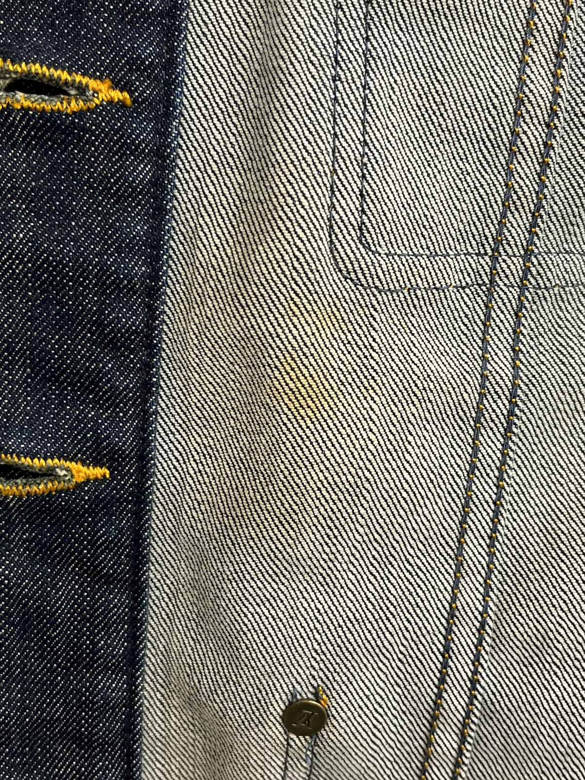 Denim logo button jacket in indigo
