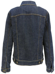 Denim logo button jacket in indigo