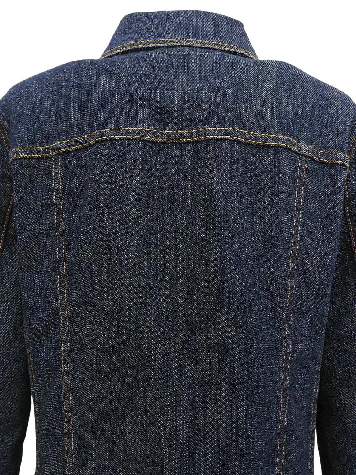 Denim logo button jacket in indigo