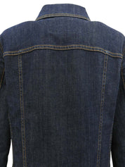 Denim logo button jacket in indigo