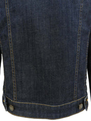 Denim logo button jacket in indigo