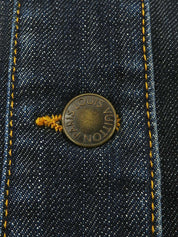Denim logo button jacket in indigo