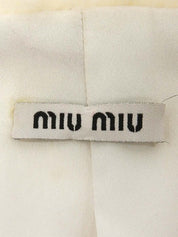 棕白色狐狸羊毛大衣