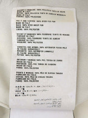 棕白色狐狸羊毛大衣