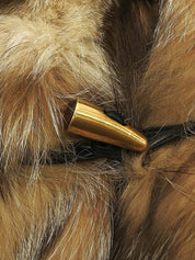 フォックスシープファーコート ブラウン/ホワイト