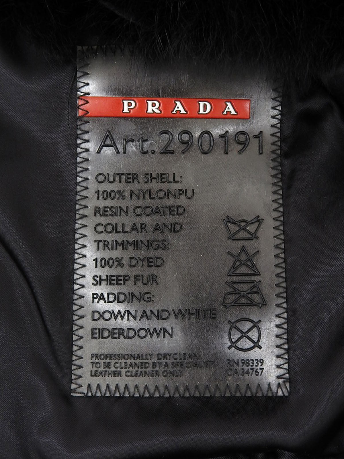 シープファーダッフルコート ブラック