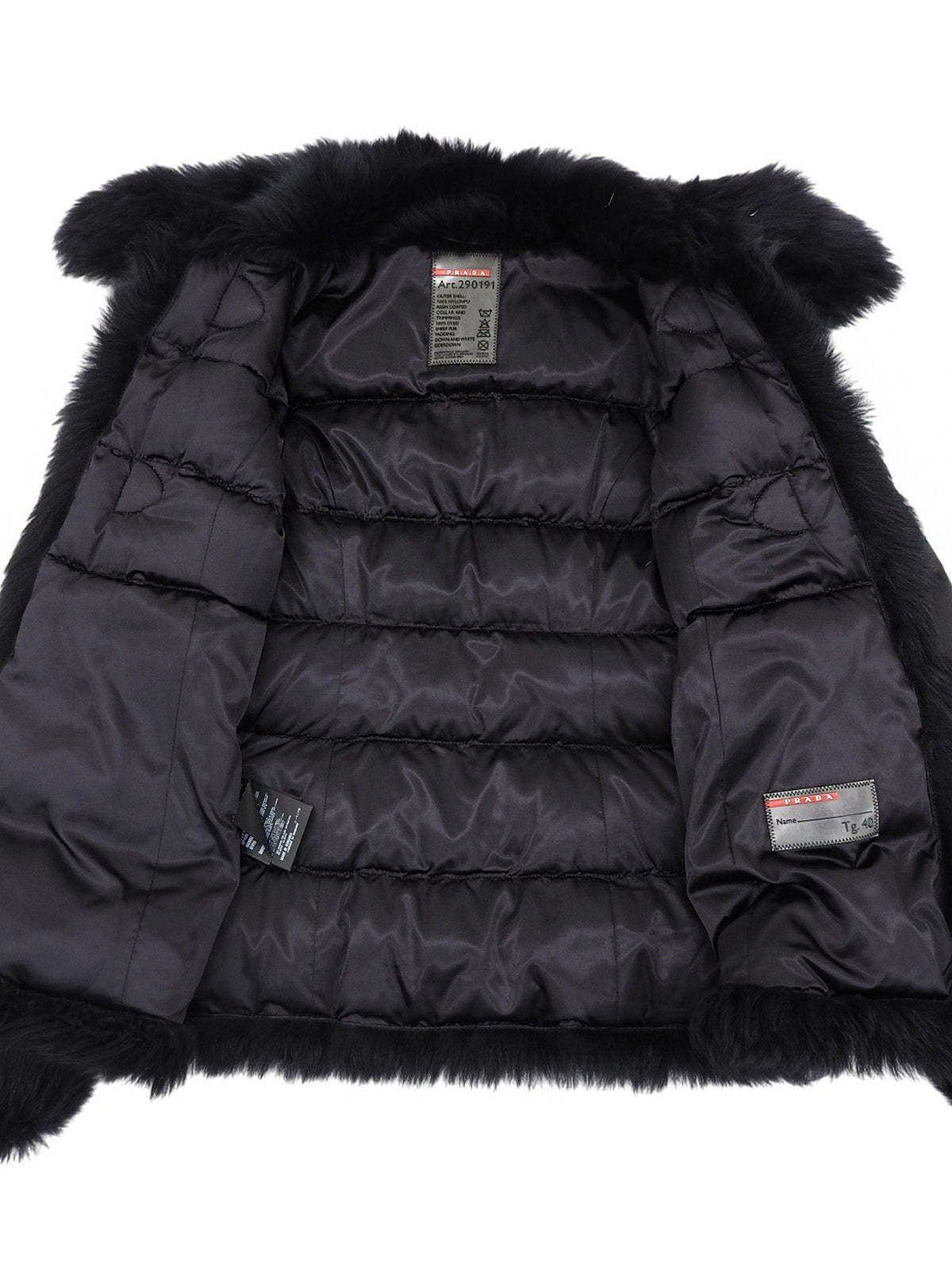 Sheep Fur Duffle Coat #40 Black