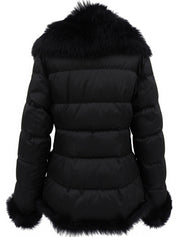 Sheep Fur Duffle Coat #40 Black