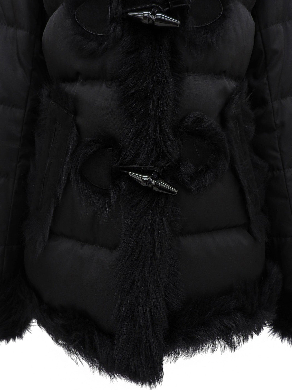 シープファーダッフルコート ブラック