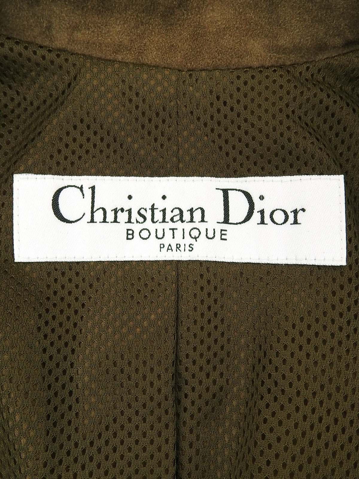 卡其色麂皮系带夹克