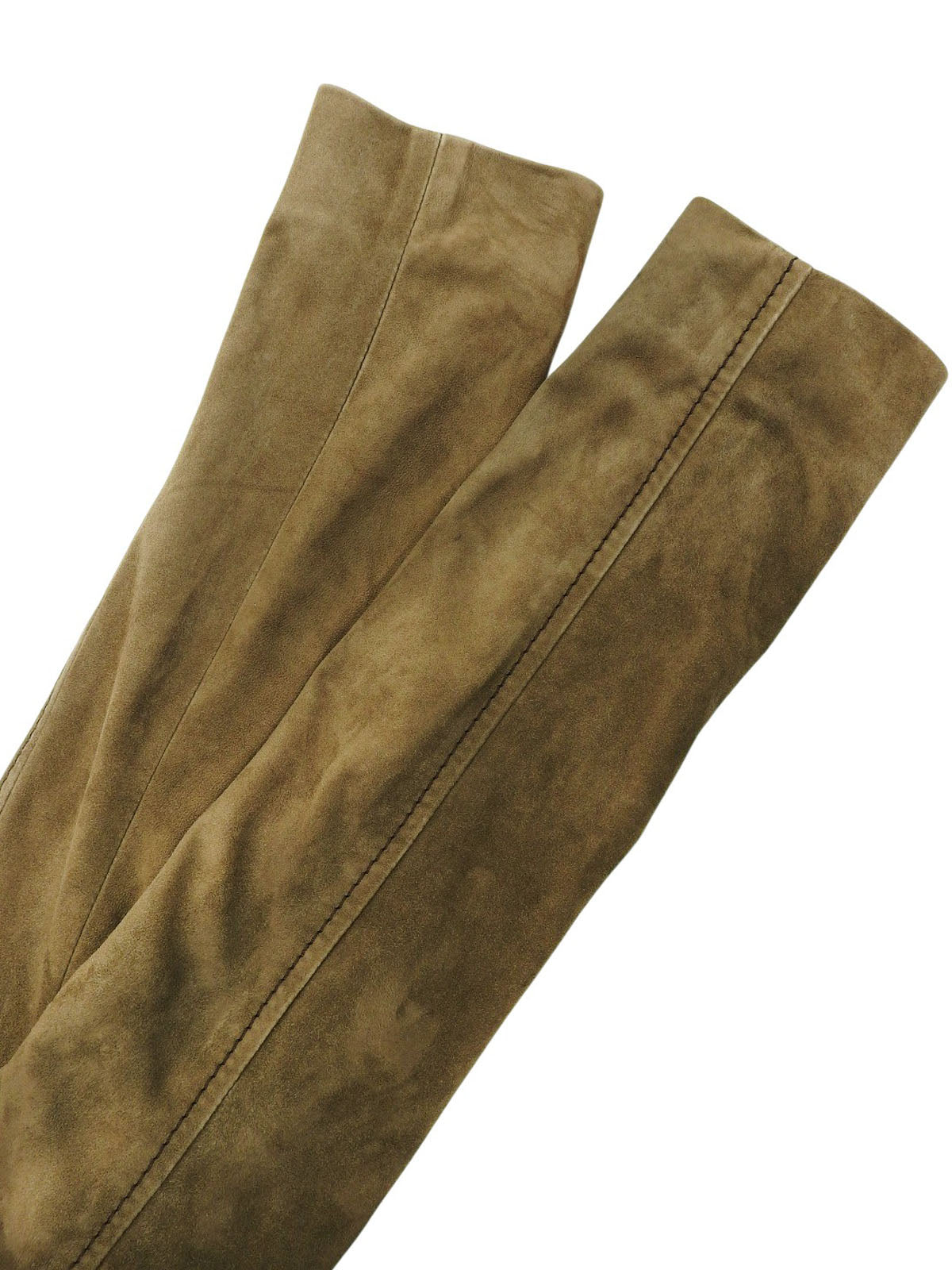 Khaki suede belted jacket