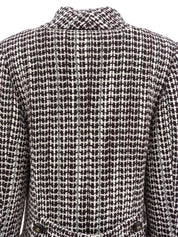 2001年製 ツイードCCマークボタンジャケット ブラウン/マルチ