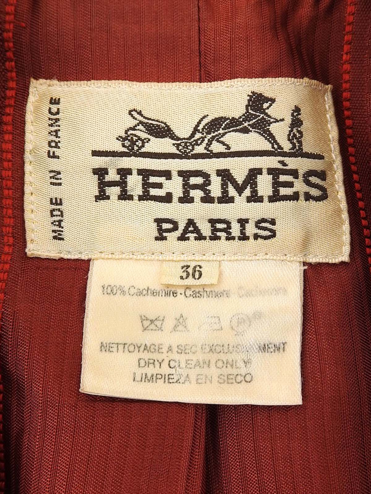 カシミアチェックパターンジャケット ブラウン/マルチ